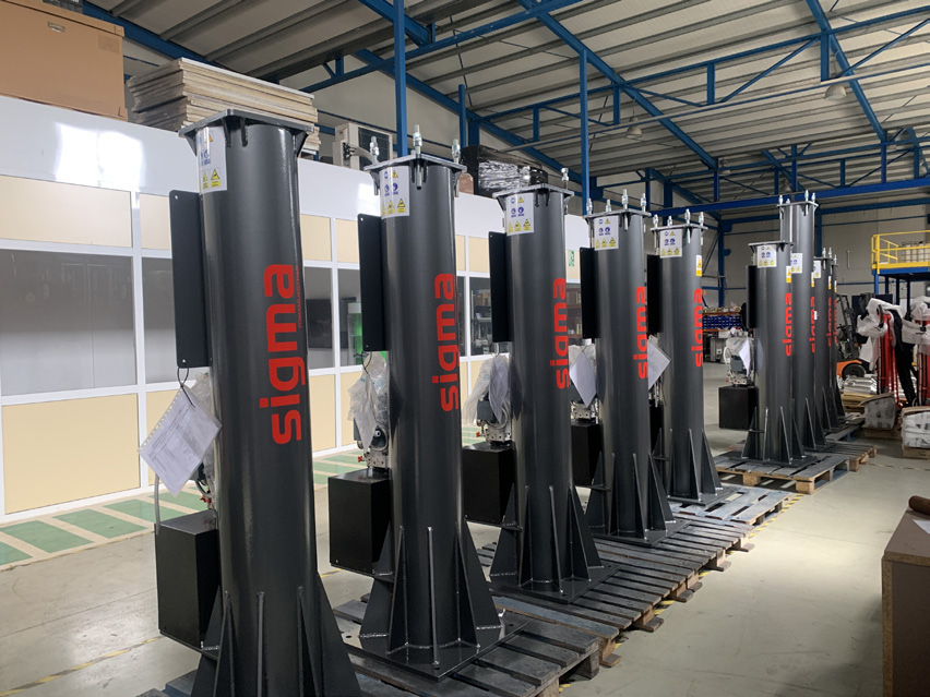 Columnas de muestreo Sigma preparadas en taller