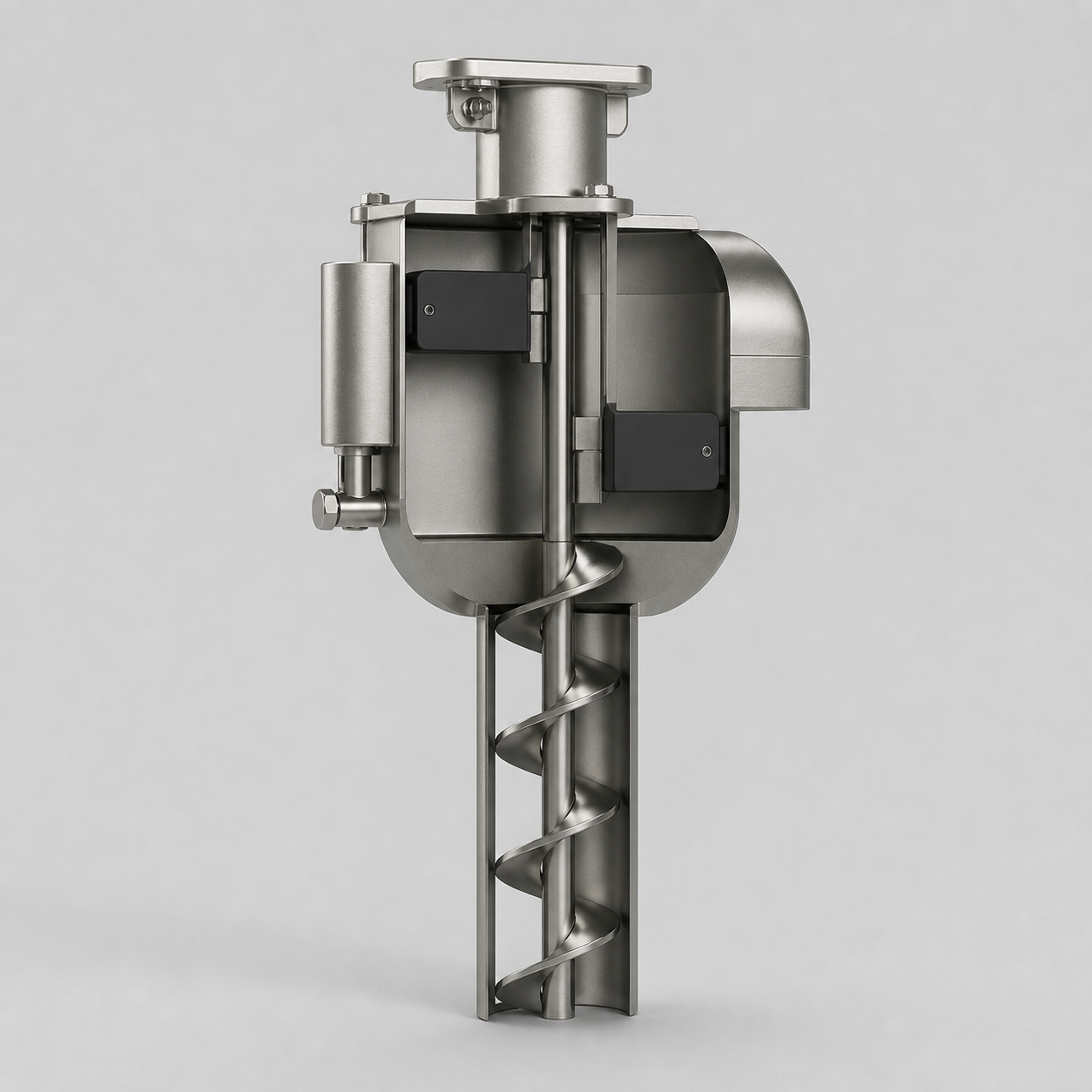 Render técnico profesional de la sonda Sigma de granos